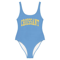 Costume intero Croissant con stampa lettering