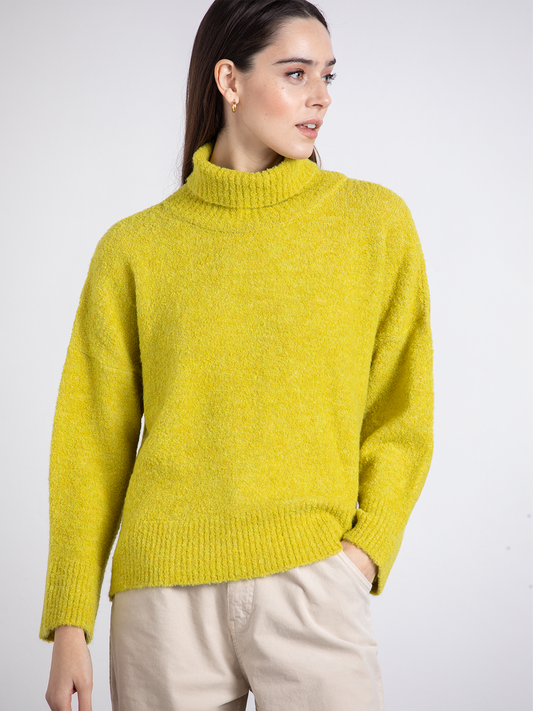 Maglione dolcevita morbido donna
