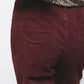 Pantaloni aderenti cinque tasche bordeaux