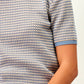 Polo in maglia jacquard in viscosa