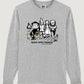 T-shirt unisex a maniche lunghe Make New Friends grigio melange