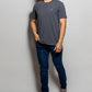 T-shirt antimacchia grigio scuro da uomo