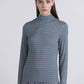 Top a maniche lunghe con collo alto