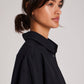 Camicia Astrid in popeline di cotone biologico nera