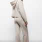 Giacca in maglia con cappuccio e zip