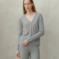 Maglione in lana merino extra fine con scollo a V