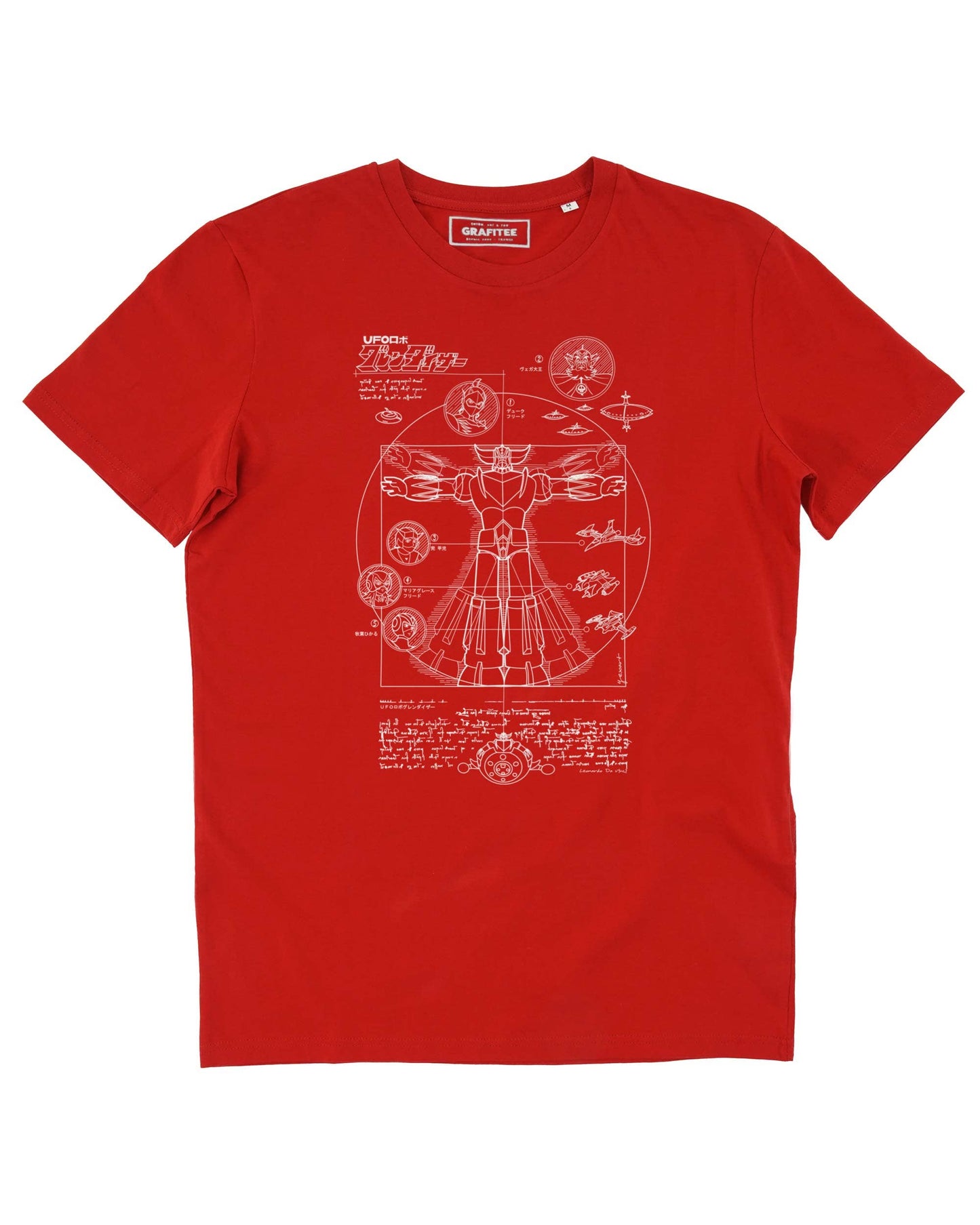 T-shirt grafica Goldorak in cotone biologico