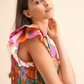 Blusa Florida in viscosa con stampa floreale