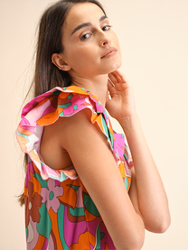 Blusa Florida in viscosa con stampa floreale