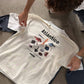 T-shirt Atlantico in cotone biologico con stampa