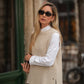 Gilet in maglia testurizzata minimal