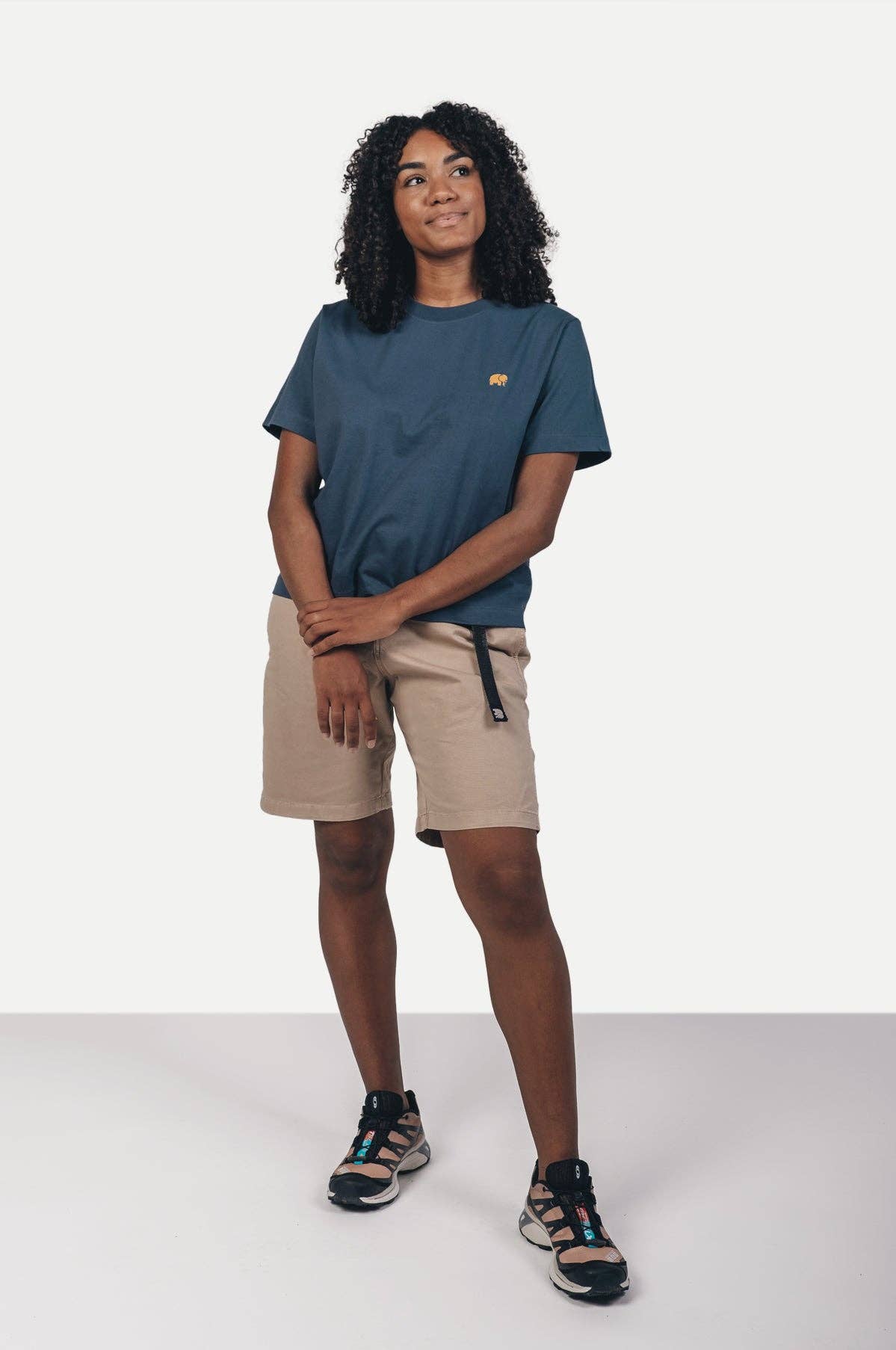 T-shirt Donna in Cotone Biologico Essential Blu