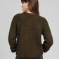 Cardigan in maglia color kaki