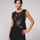 Top asimmetrico crochet in cotone