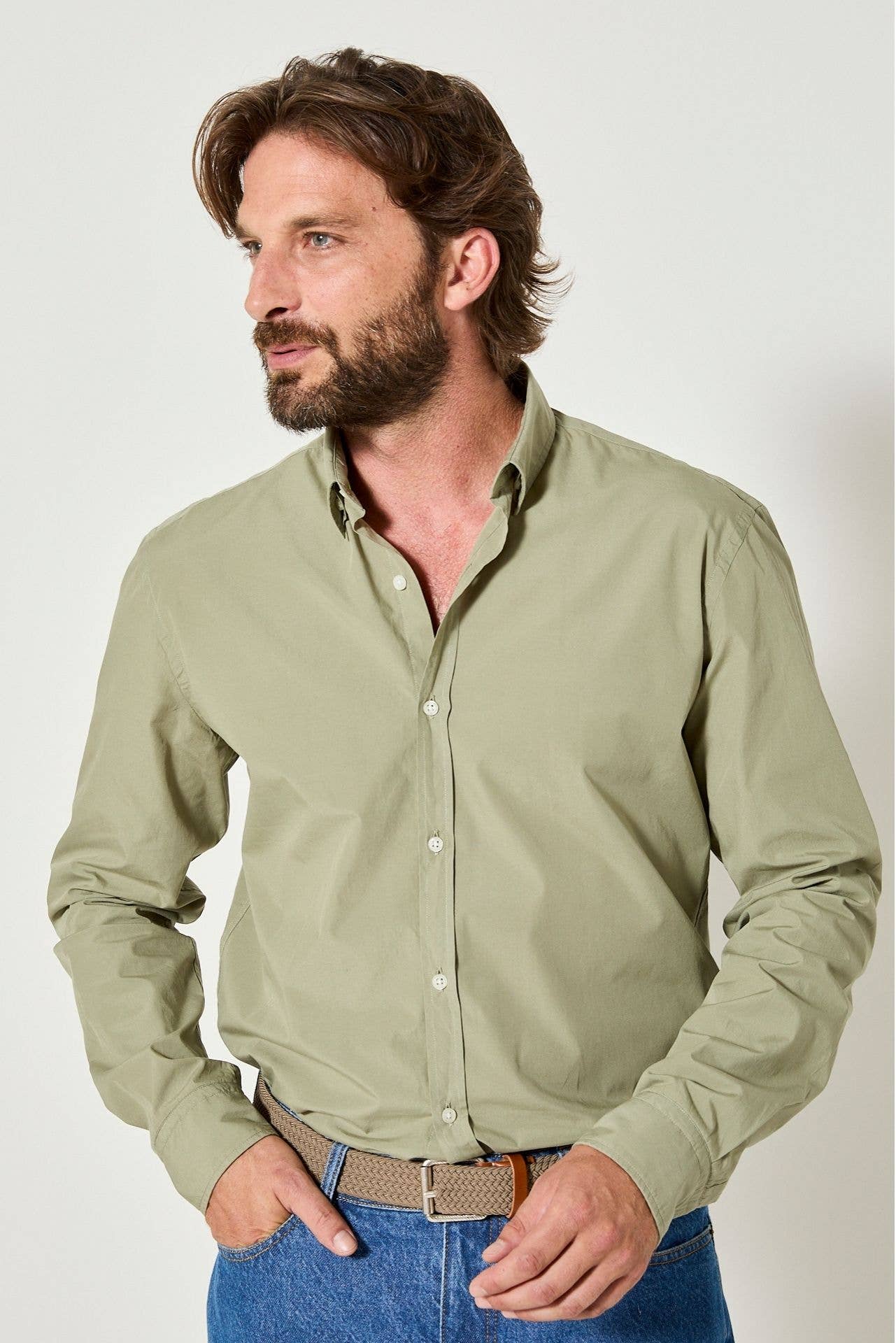 Camicia Stark in popeline di cotone
