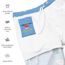 Pantaloncini da piscina Capri con stampa estiva