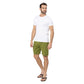 Pantaloncini estivi uomo in misto lino verde