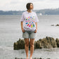 T-shirt psichedelica in cotone biologico