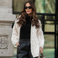 Cardigan lungo intrecciato oversize