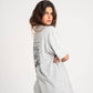 T-shirt oversize in cotone biologico con stampa leopardo