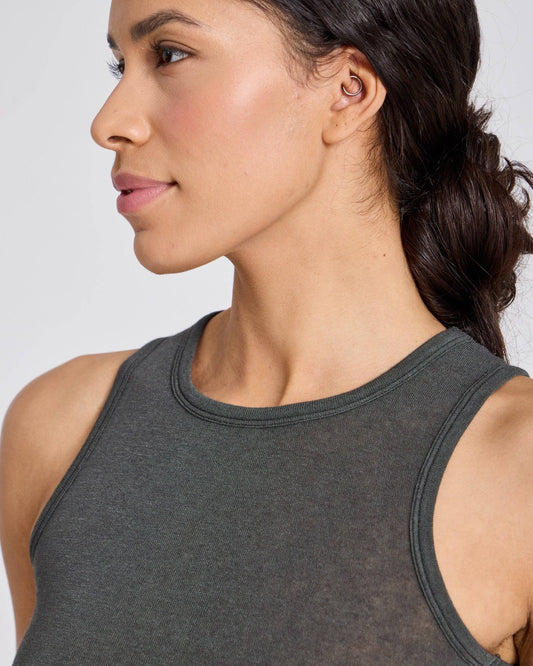 Top aderente in lana Alberte Beluga