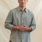 Camicia Larson in chambray salvia