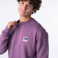 Felpa in cotone biologico viola Winter Edition