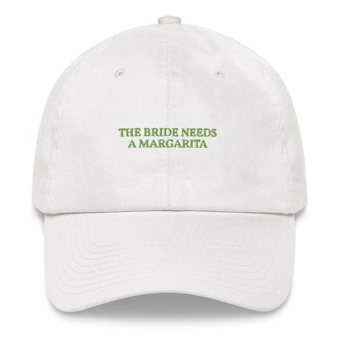 Cappellino dad ricamato "The Bride Needs a Margarita"