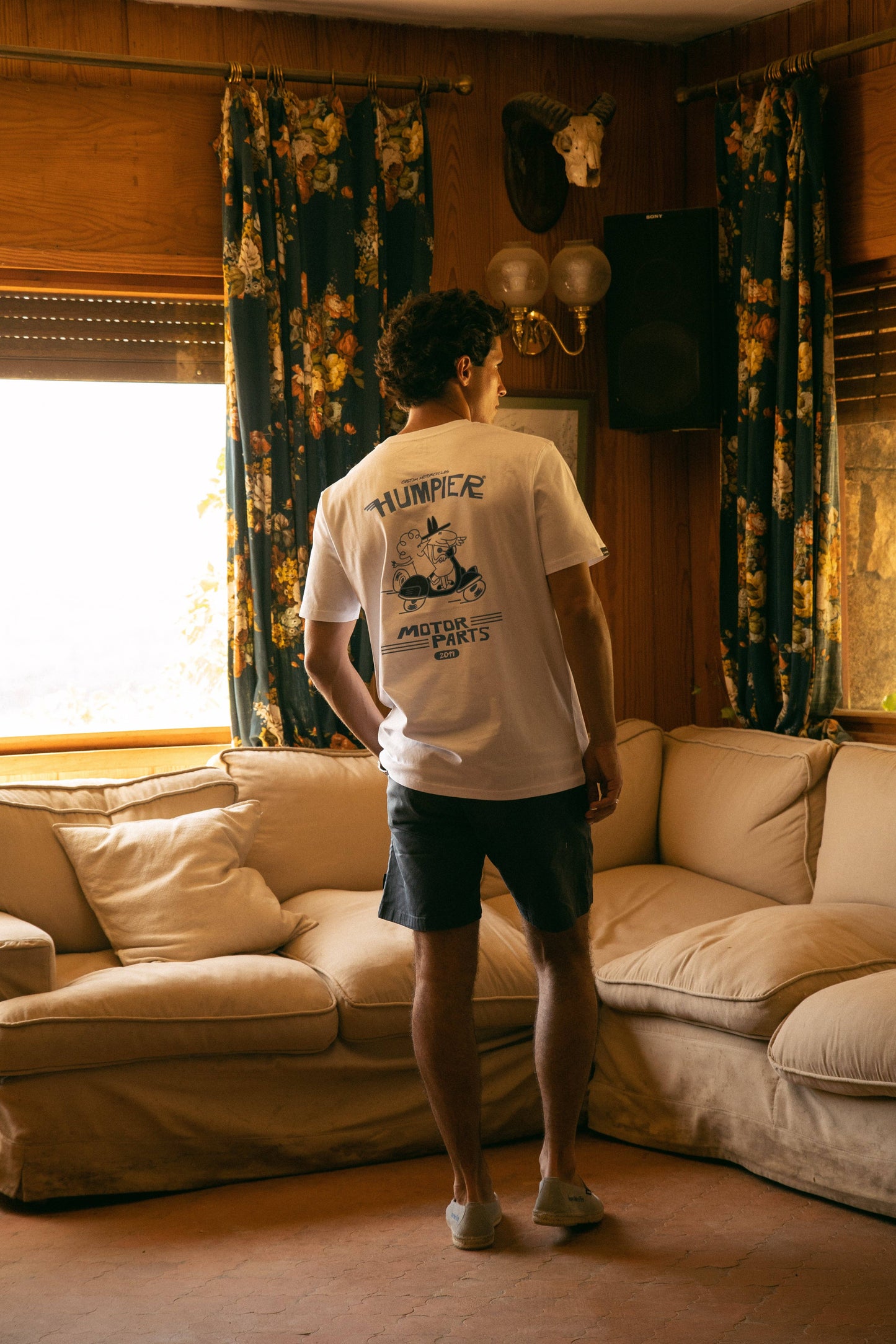 Pantaloncini chino relaxed blu scuro