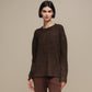 Maglione girocollo in maglia morbida da donna
