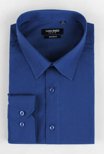 Camicia blu royal comfort taglie forti
