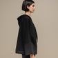 Cappotto donna trapuntato con cappuccio e zip