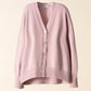 Cardigan rilassato in misto cashmere