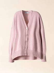Cardigan rilassato in misto cashmere