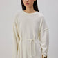 Abito maxi in maglia con dettaglio fiocco