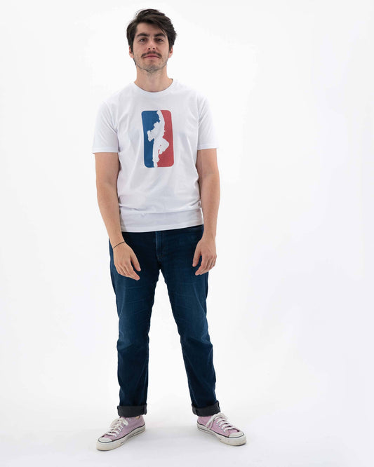 T-shirt unisex Street Fighter vs NBA in cotone biologico