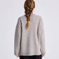 Maglione Emely in lana d’agnello biologica grigio pietra
