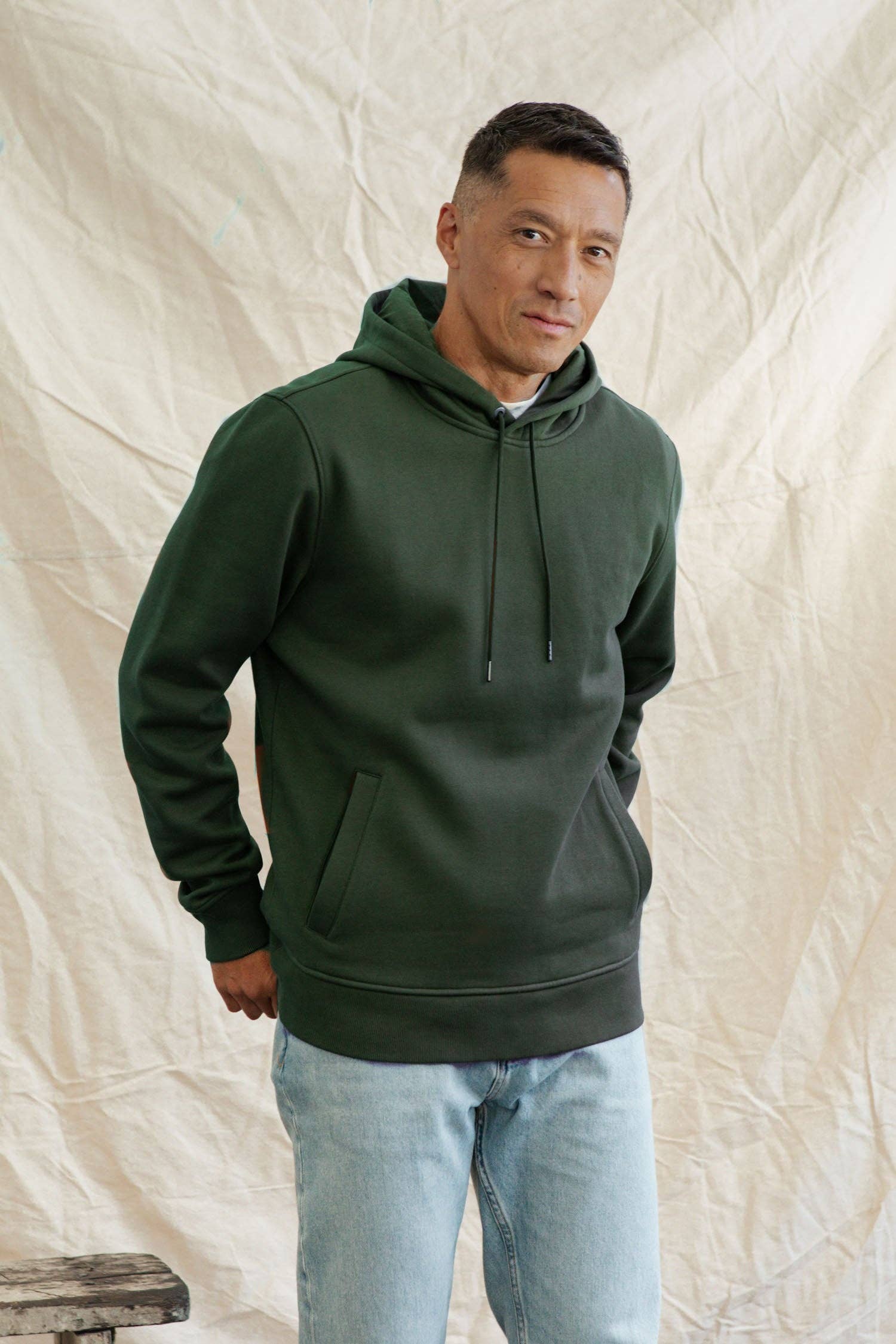 Felpa con cappuccio Williams verde foresta