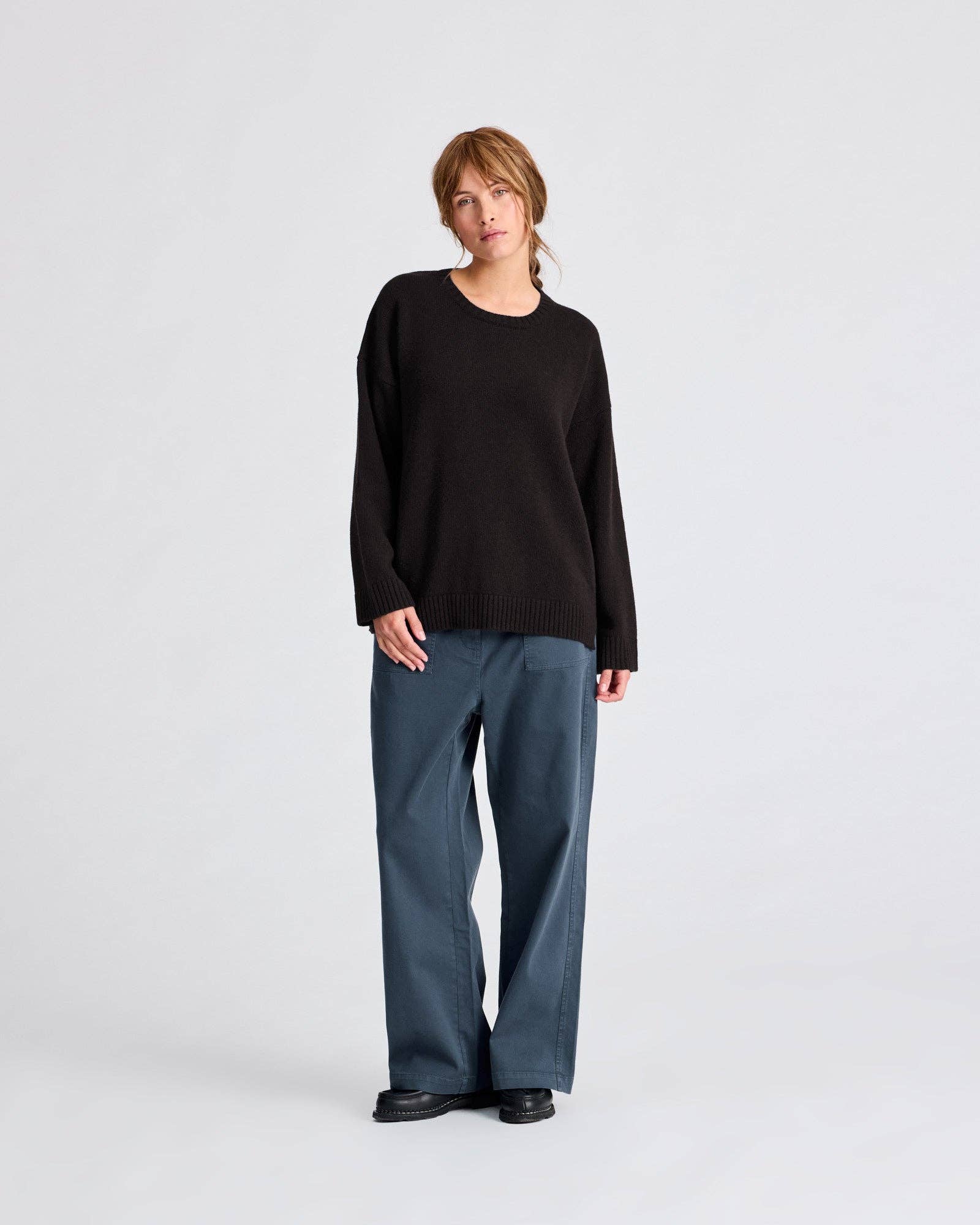 Maglione Emely in lana d’agnello biologica GOTS
