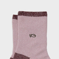 Calzini vintage in cotone pettinato rosa