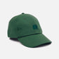 Cappellino dad cap con logo ricamato verde muschio