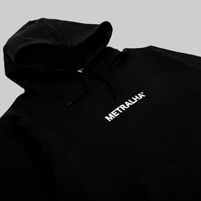 Felpa oversize nera con logo