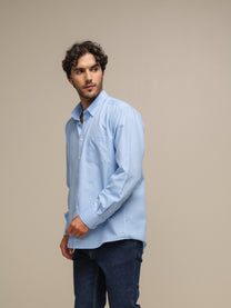 Camicia uomo classica in cotone e poliestere
