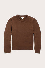 Maglione Ansel in maglia riciclata color noce