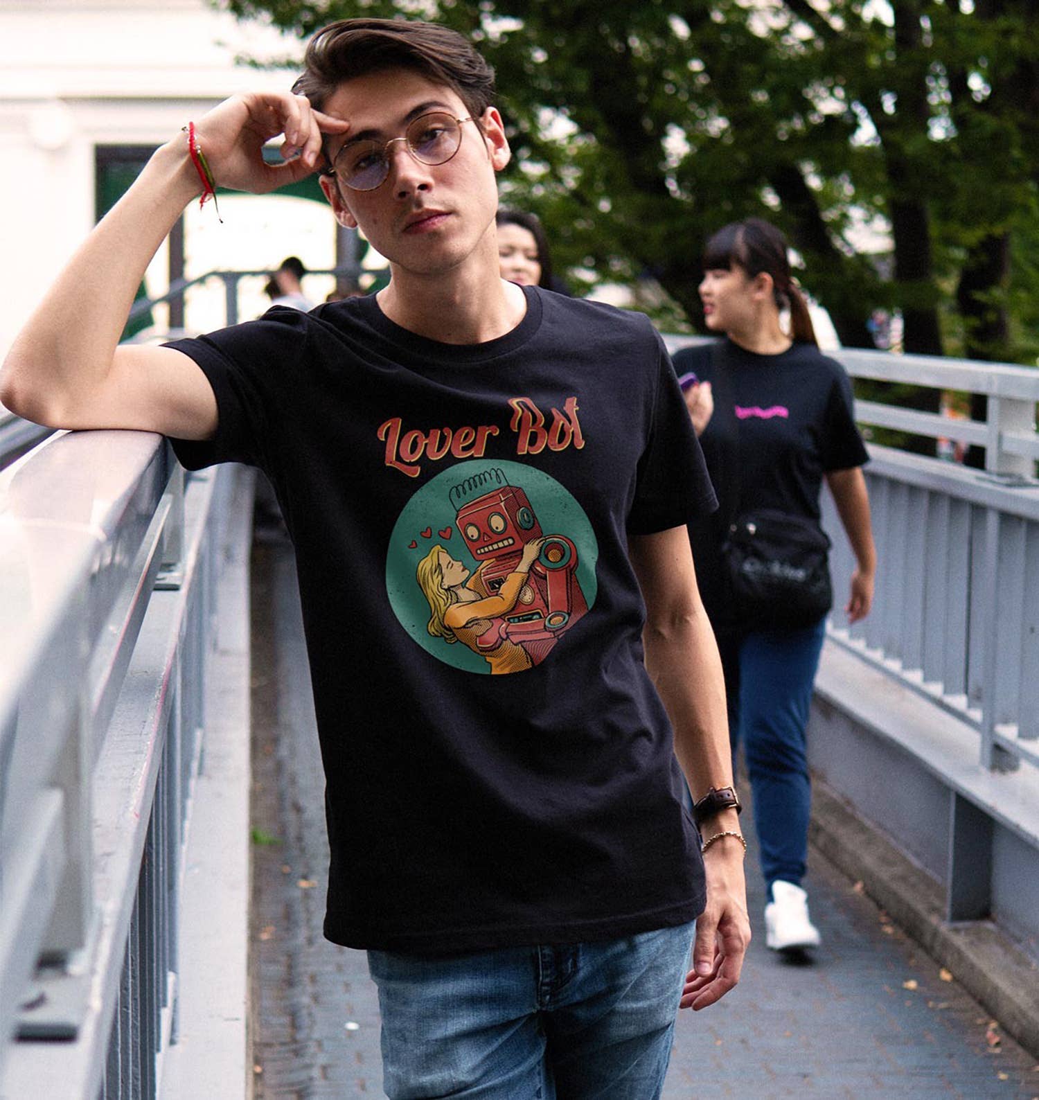 T-shirt unisex Lover Bot in cotone biologico