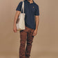 Polo Essential in Cotone Biologico Blu