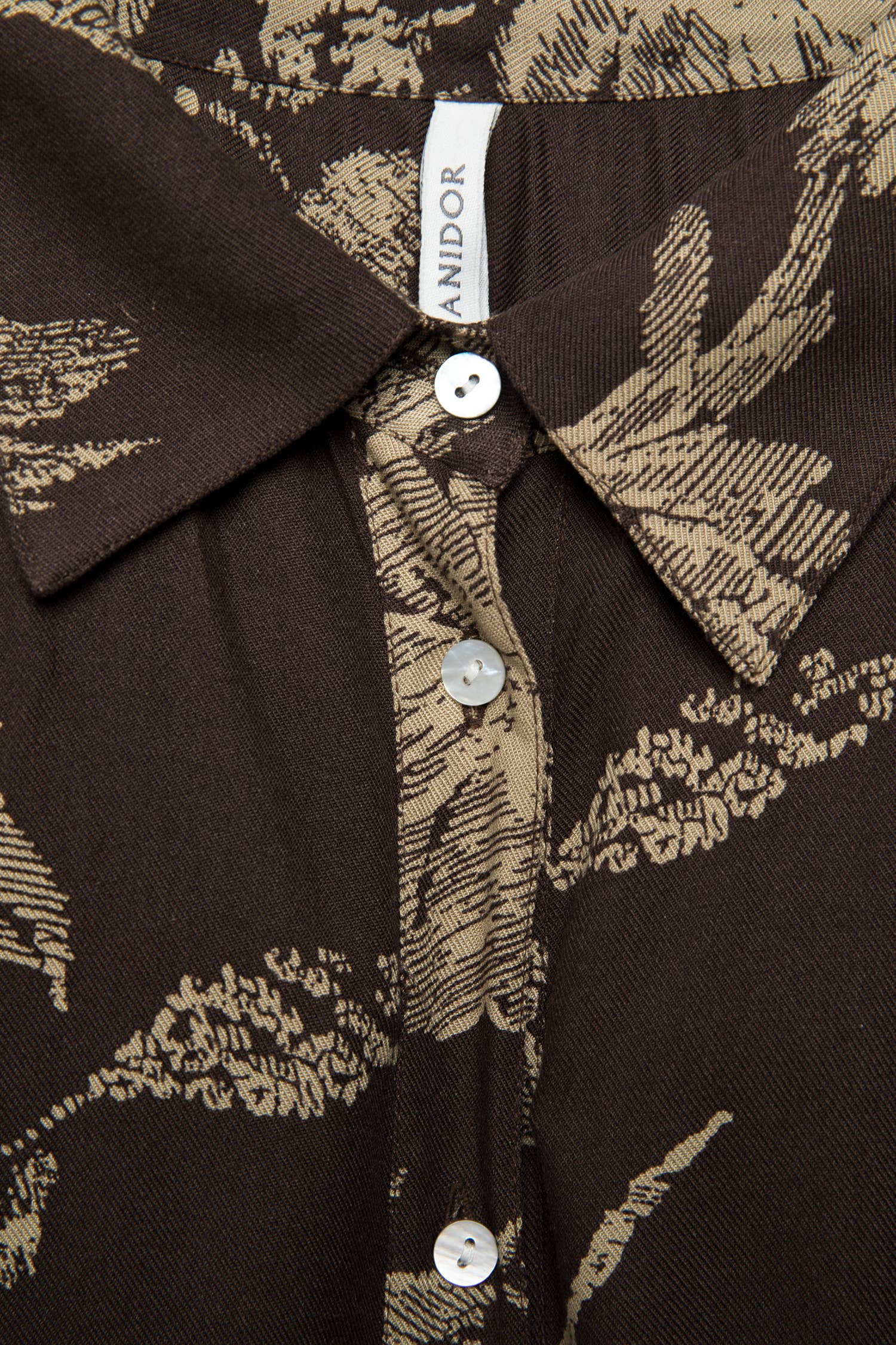 Abito camicia lungo floreale