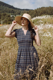 Abito midi Ira in tweed spigato crepuscolo