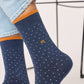 Calzini in cotone pettinato a pois Notte Stellata