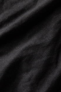 T-shirt con taschino in canapa biologica nero lavato
